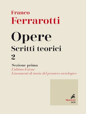 cover image of Opere. Scritti Teorici 2
